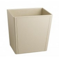 Zapa Beige Rectangle Wastebasket (Large)